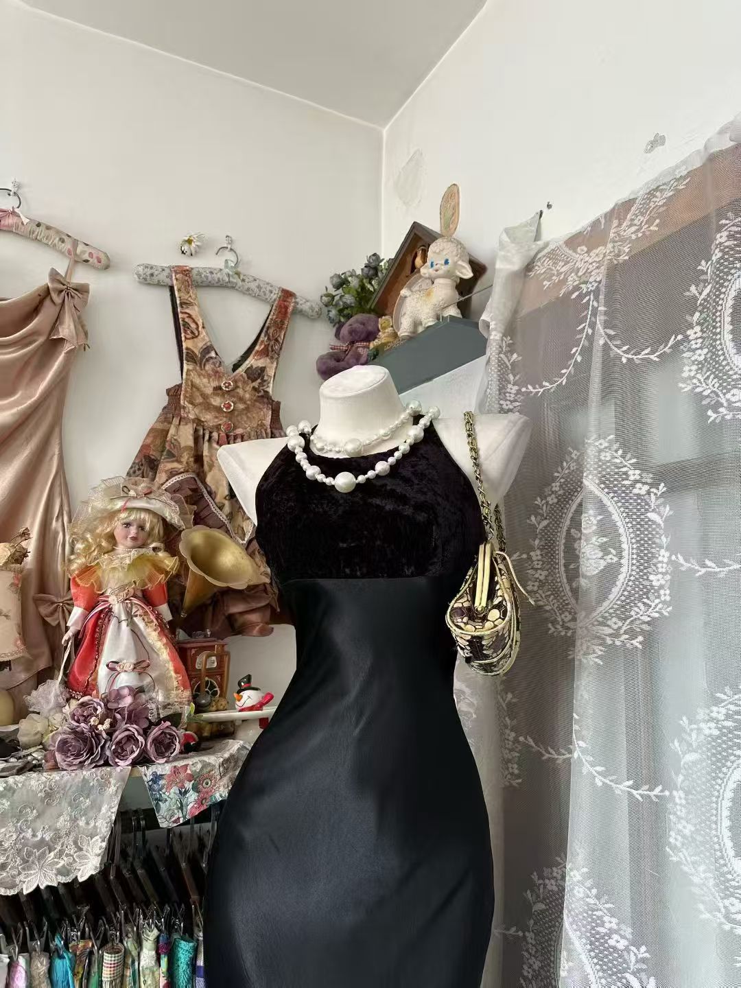 Black Mermaid Formal Prom Dress Open Back Evening Dress P1959