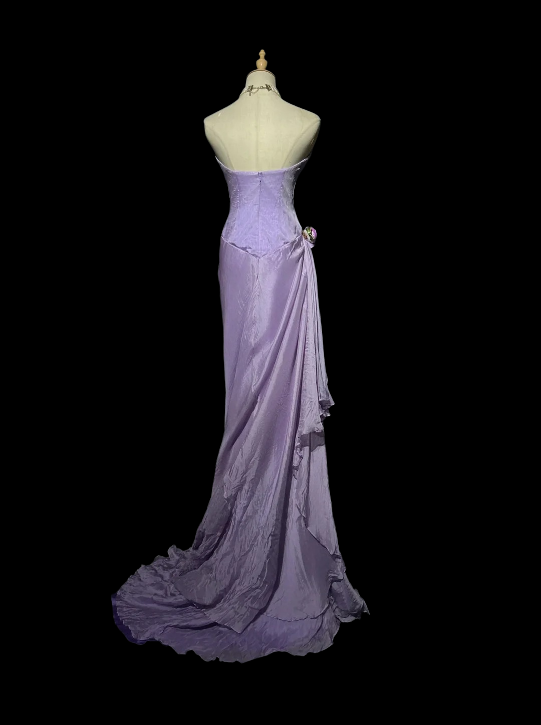 Lilac Retro Formal Prom Dress Elegant Evening Gowns P1986