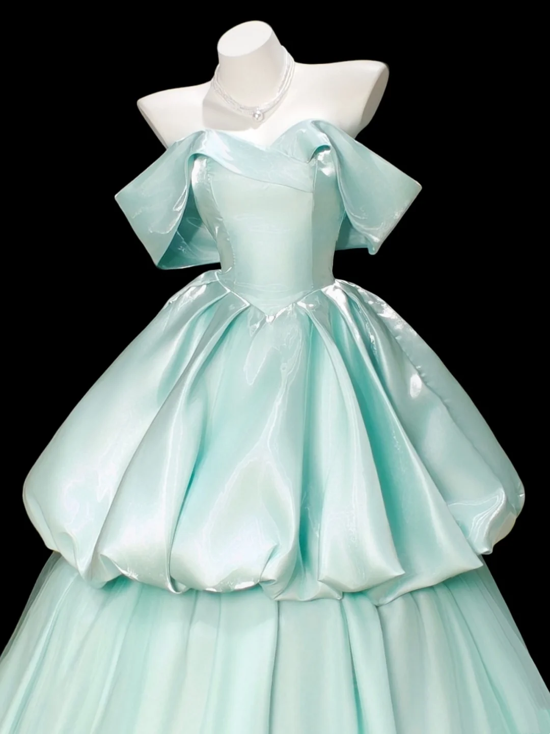 Off The Shoulder A Line Prom Dress Cute Birthday Gown P812