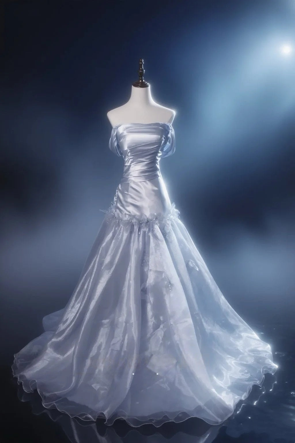 Off The Shoulder Silver Prom Dress Sheath Birthday Gown P1206