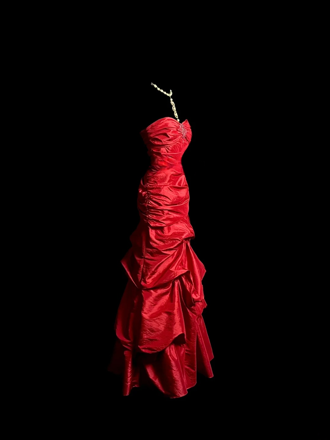 Strapless Red A Line Prom Dress Formal Party Evening Dress P105