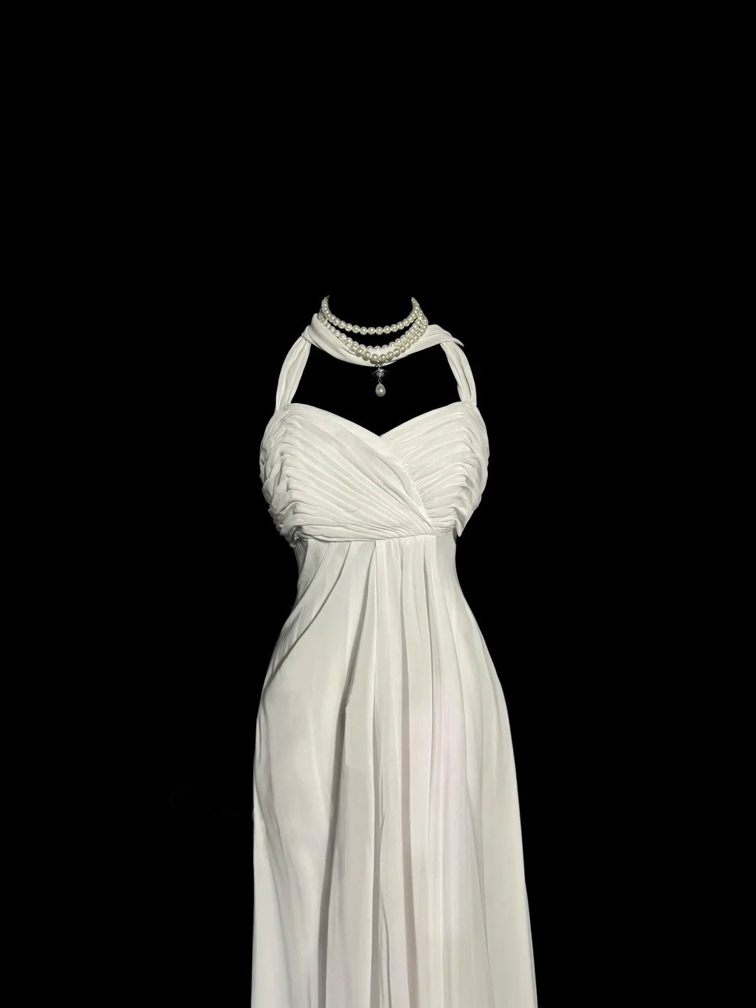A Line Chiffon Simple Wedding Dress For Bridal Elegant Evening Dress P133