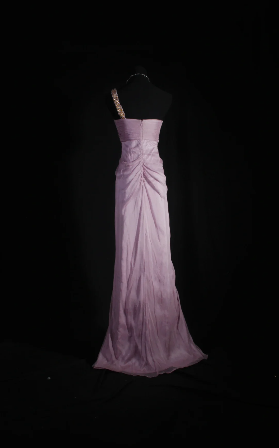 One Shoulder Lilac Chiffon Prom Dresses Bridesmaid Dresses P186