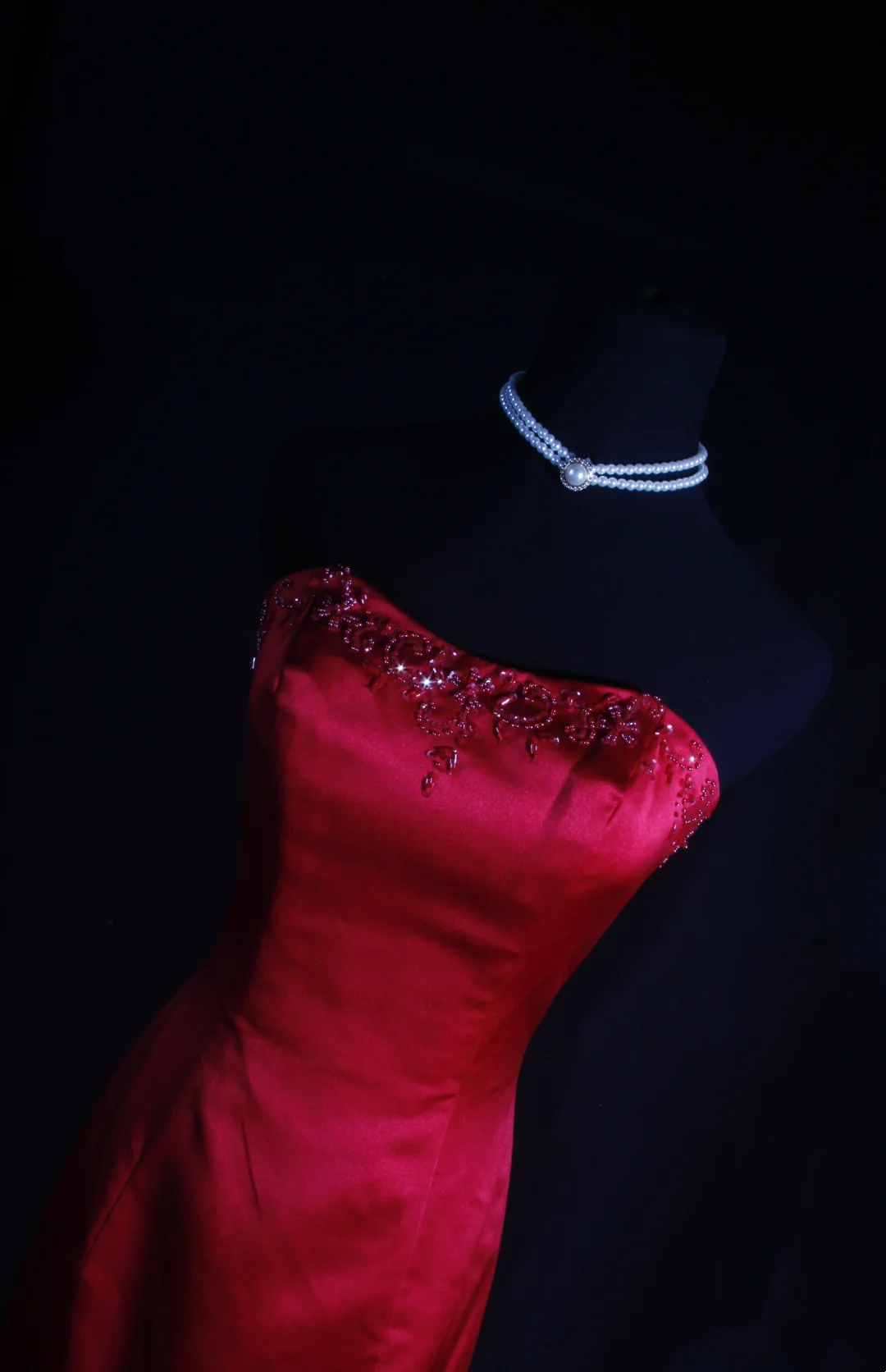 Red Sheath Beaded Prom Dress Formal Party Dress Evening Dress P201