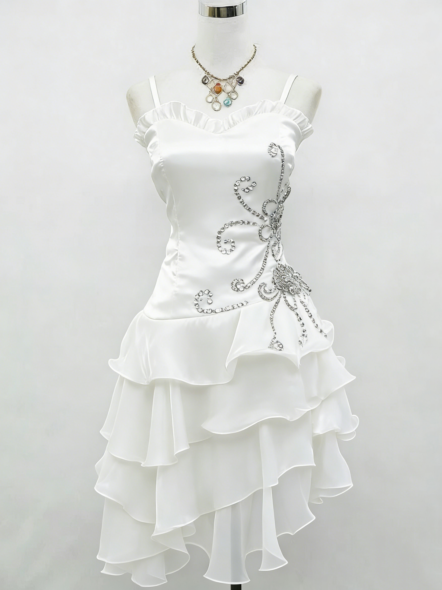 A Line Black Ruffled Homecoming Dress Beaded Short Dress P304