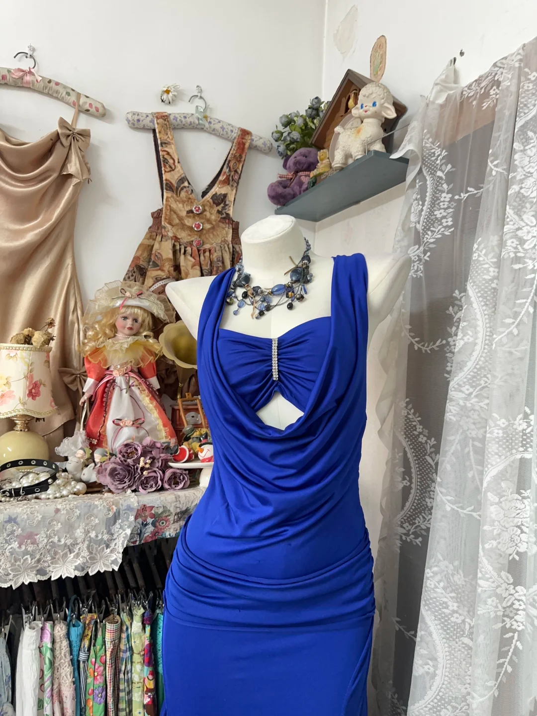 Royal Blue Mermaid Prom Dress Evening Maxi Dress P326