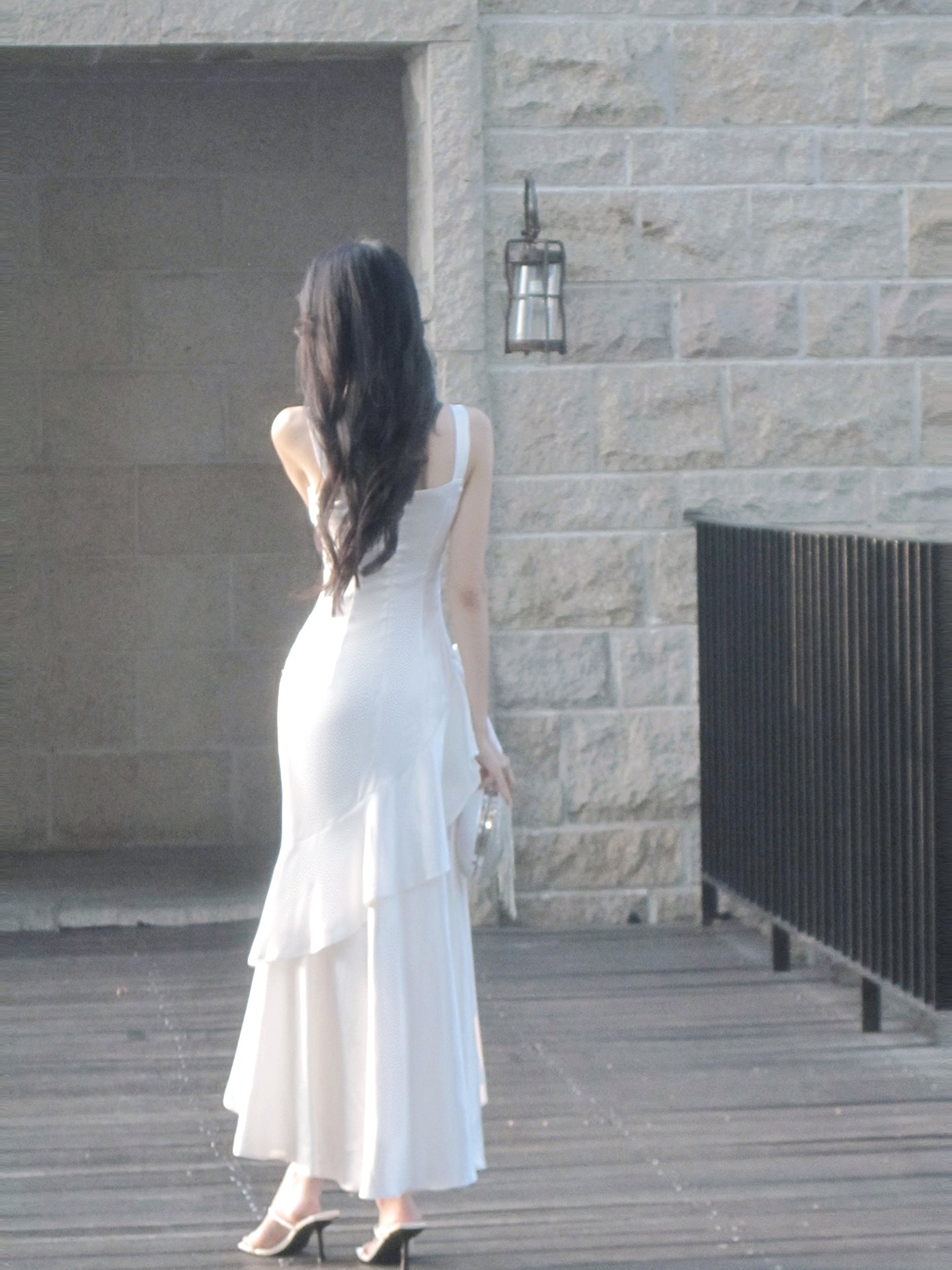 French Style A Line Prom Dress Layered Formal Party Dress P37