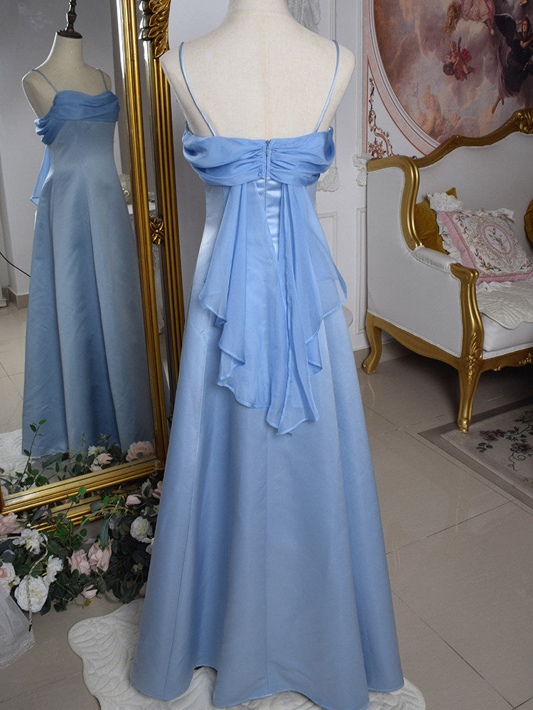 Spaghetti Straps A Line Retro Prom Dress Elegant Formal Party Dress P422