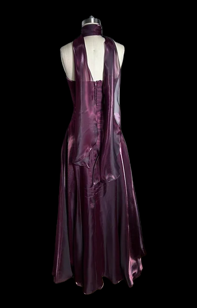 Strapless Purple A Line Prom Dress Retro Formal Party Dress P505