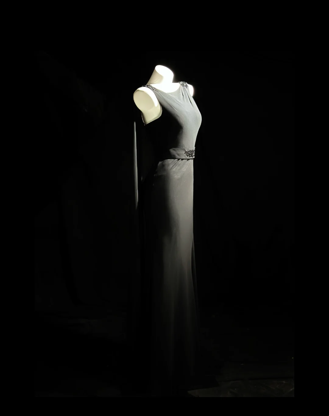 Sleeveless Black Elegant Evening Dress Mermaid Formal Dress P546