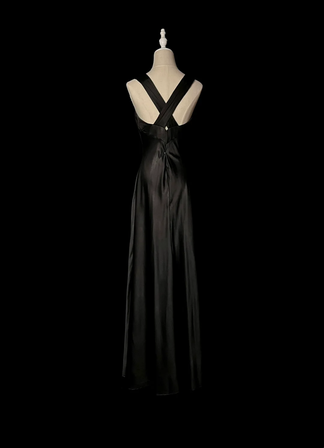 Black Sheath Satin Prom Dress Evening Dress Party Dress P87