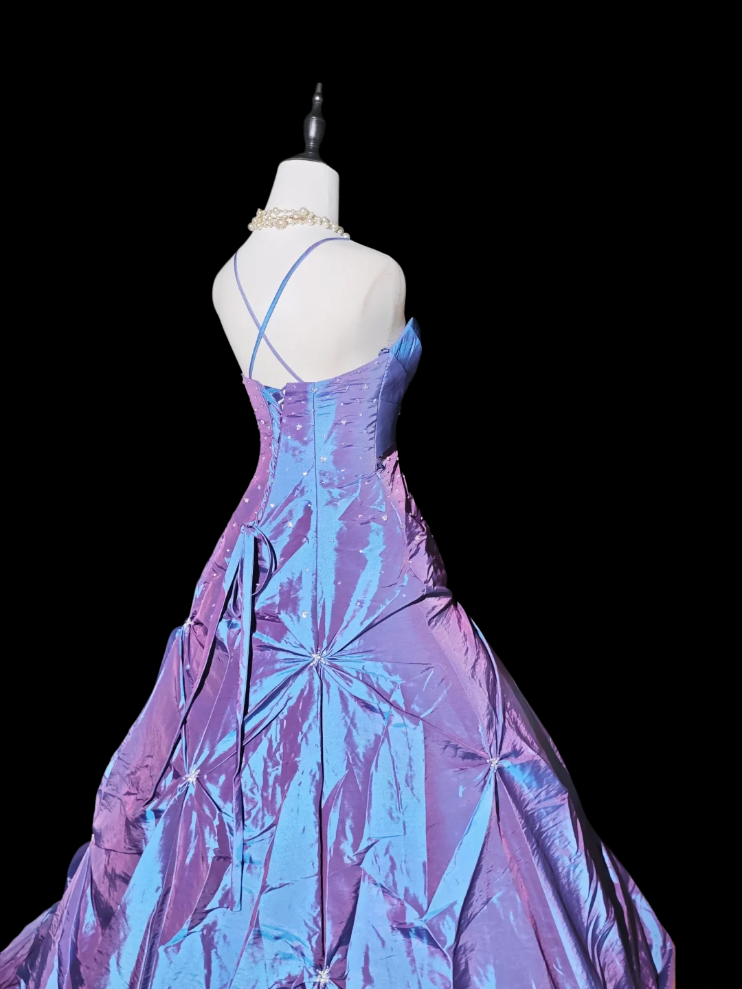 Spaghetti Strap Ball Gown Sweet 16 Birthday Dress Formal Prom Dress P1047