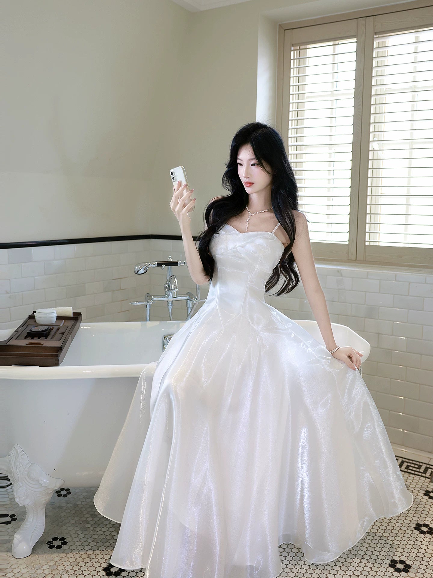 Spaghetti Straps Ivory A Line Birthday Dress Formal Evening Gown P1528