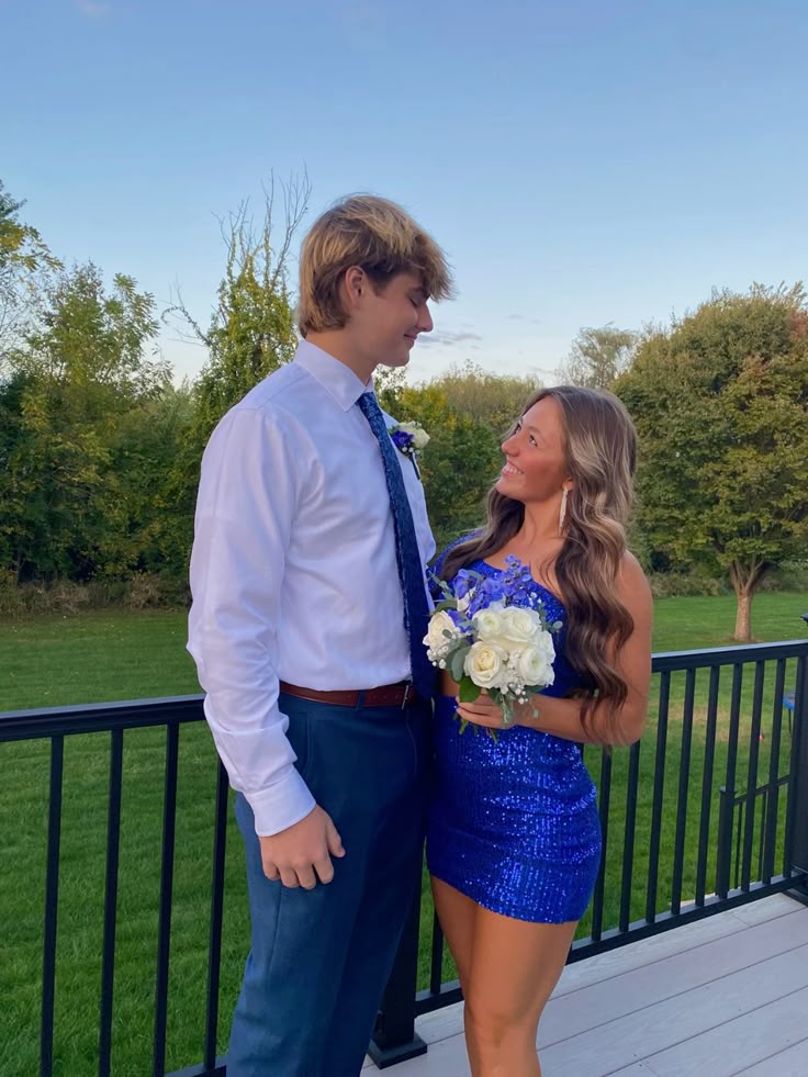 Strapless Royal Blue Sequin Short Homecoming Dress P1490