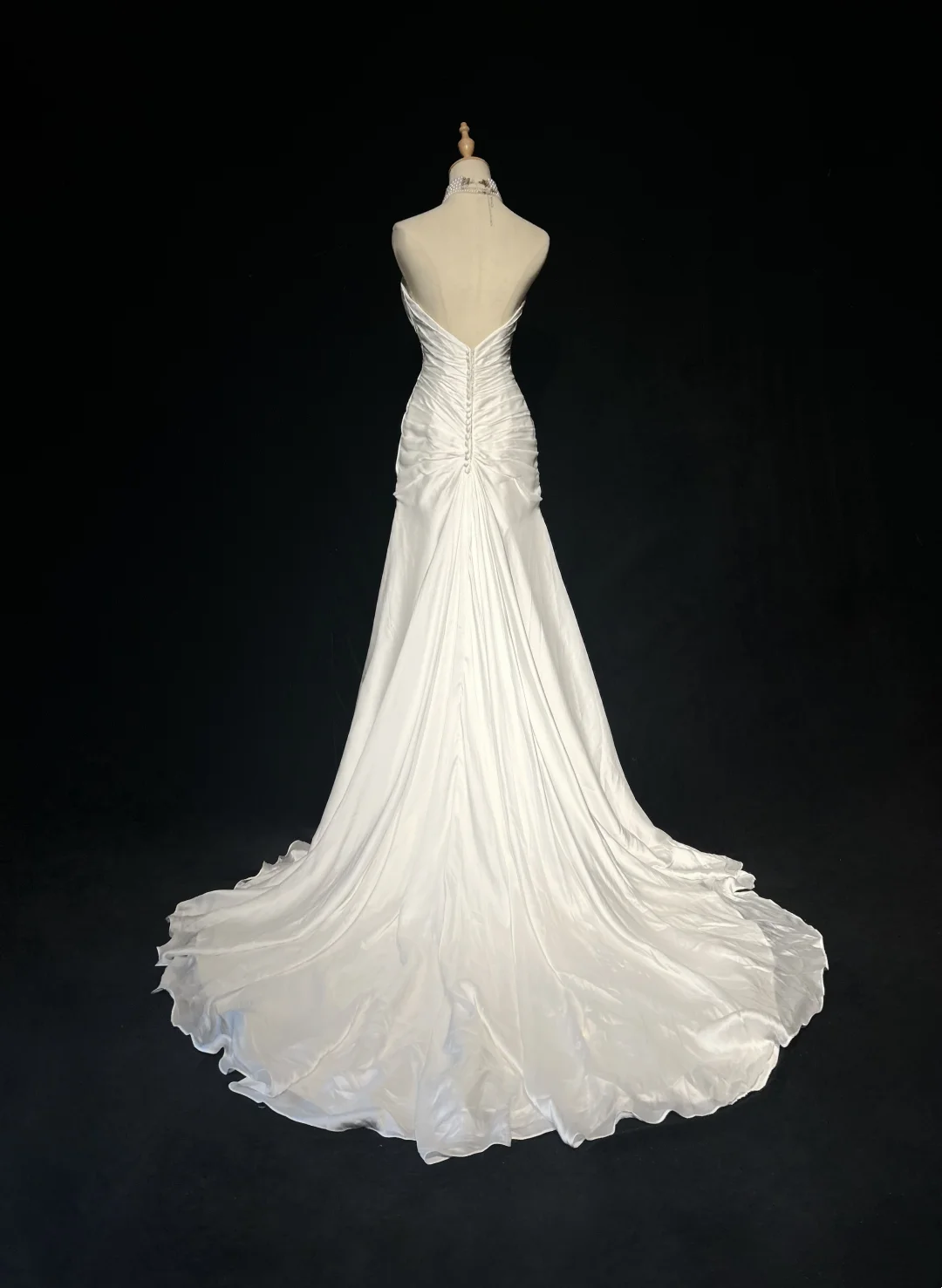 Sweetheart Ivory Mermaid Wedding Dress Elegant Bridal Gown P874