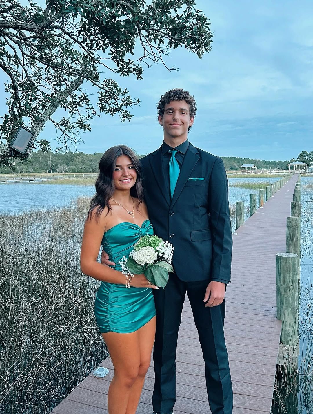 Sweetheart Short Sheath Satin Teal Homecoming Dress P1538