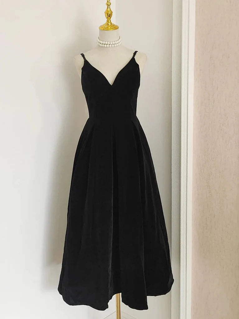 V Neck Burgundy Velvet Prom Dresses Formal Evening Dresses P2311