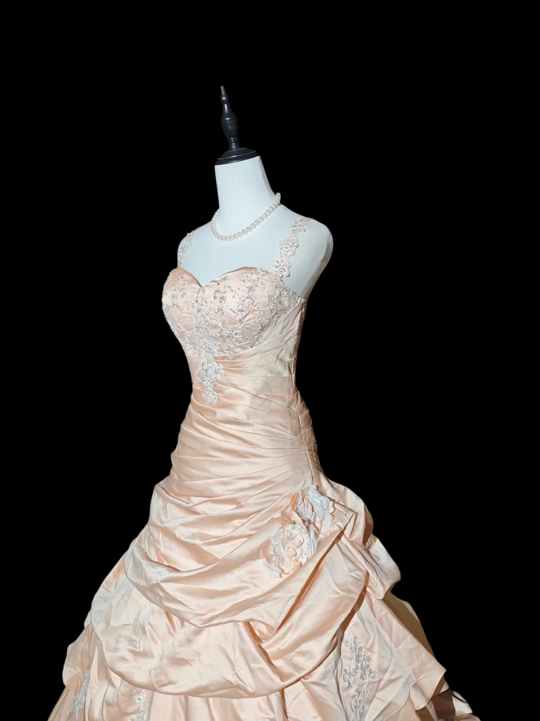 Ball Gown Sweet 16 Birthday Dress Satin Formal Prom Dress  P1046