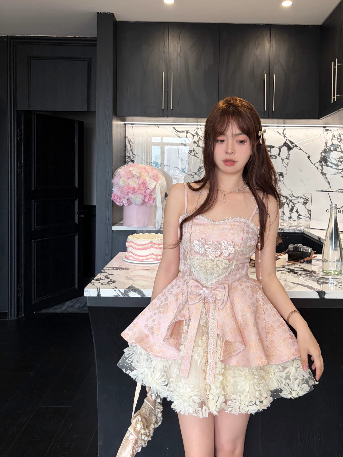 3D Floral Princess Dress  Birthday Party Dress  L169
