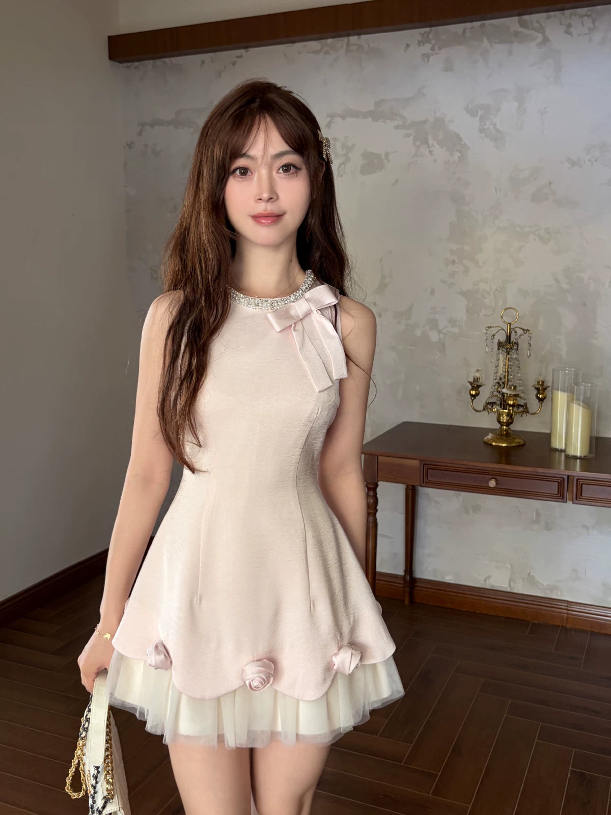 Halter A Line Pink  Birthday Dress Short Homecoming Dress   L165
