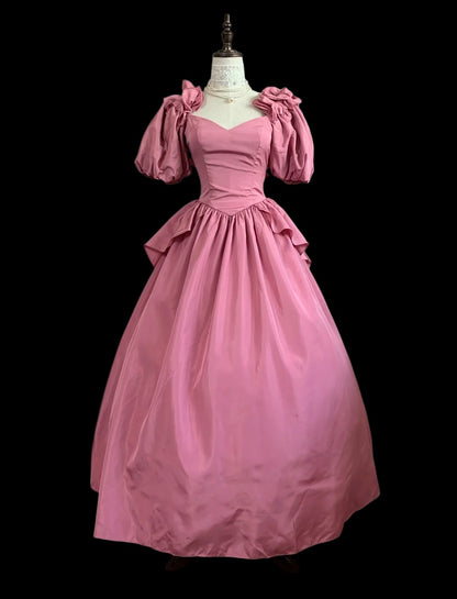 A Line Pink Birthday Dress Sweet Princess Prom Dress  P1790