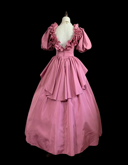 A Line Pink Birthday Dress Sweet Princess Prom Dress  P1790