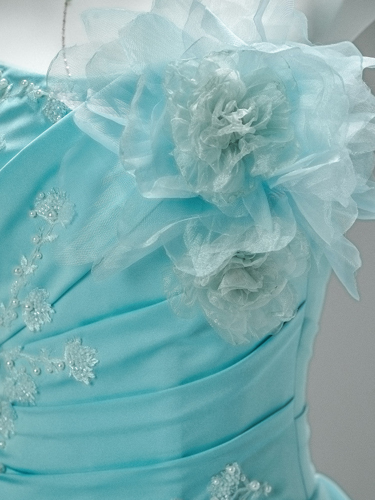 Ball  Gown Blue Quinceanera Dresses  Sweet 16  Birthday Gown  P1181