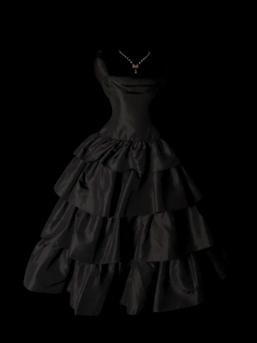 Elegant Black Layered Birthday Dress A Line Homecoming Dress  P1675