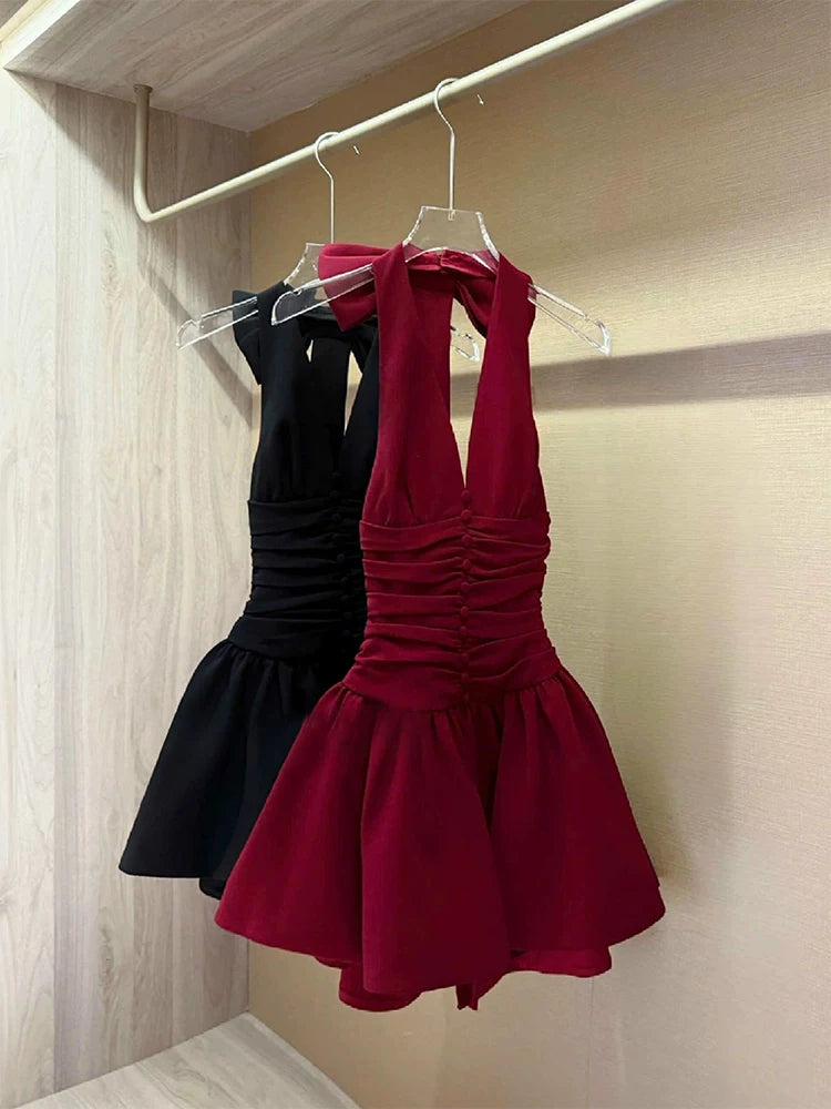 Halter A Line Birthday Dress Short Homecoming Dress  P1413