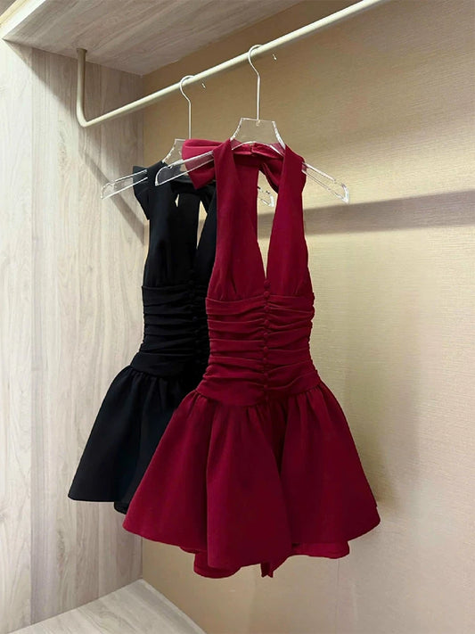 Halter A Line Birthday Dress Short Homecoming Dress  P1413