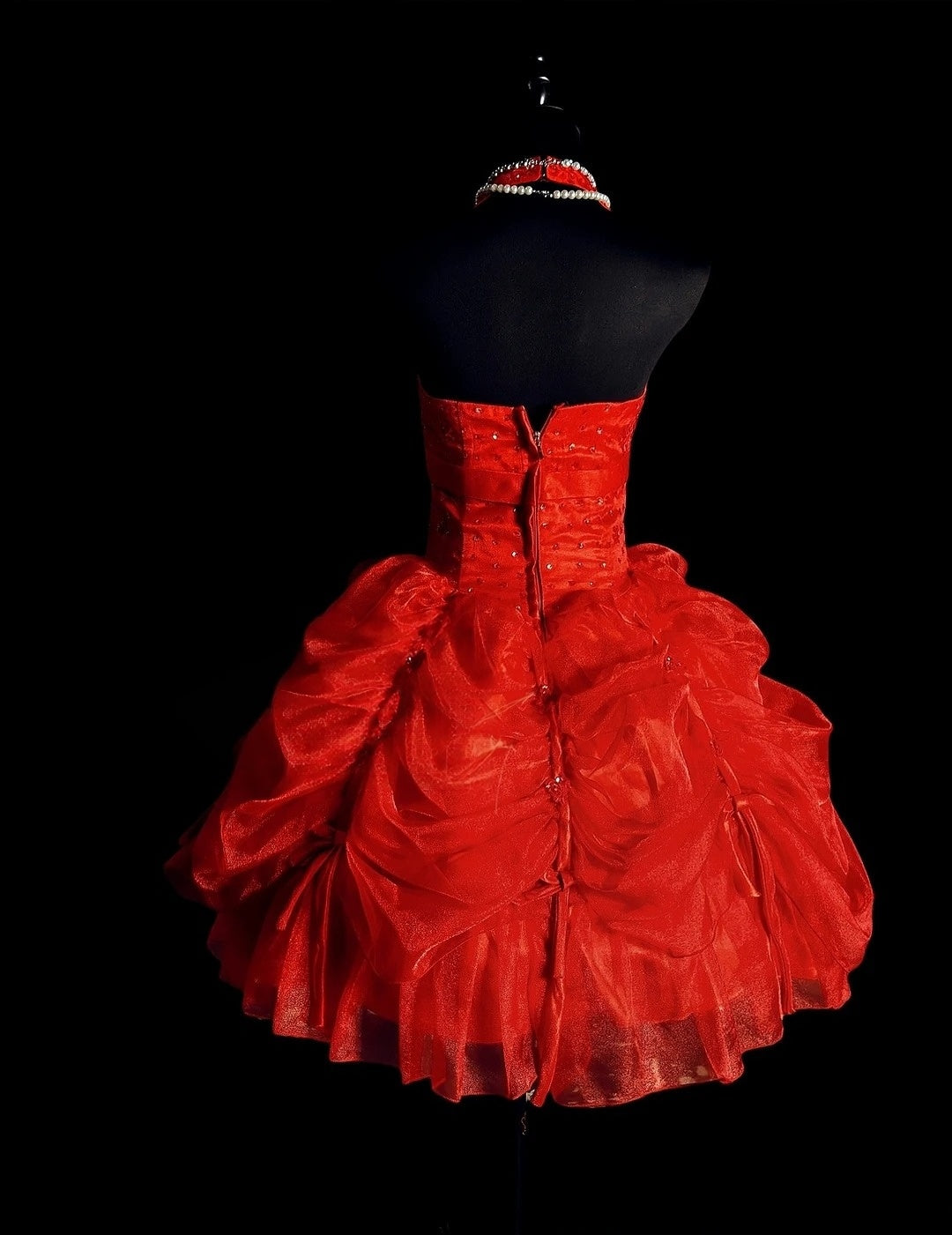 Halter A Line Red Homecoming Dress Short Birthday Dress   P1773
