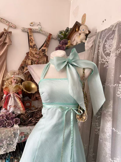 Halter A Line Satin Short Homecoming Dress Birthday Dress  P2675