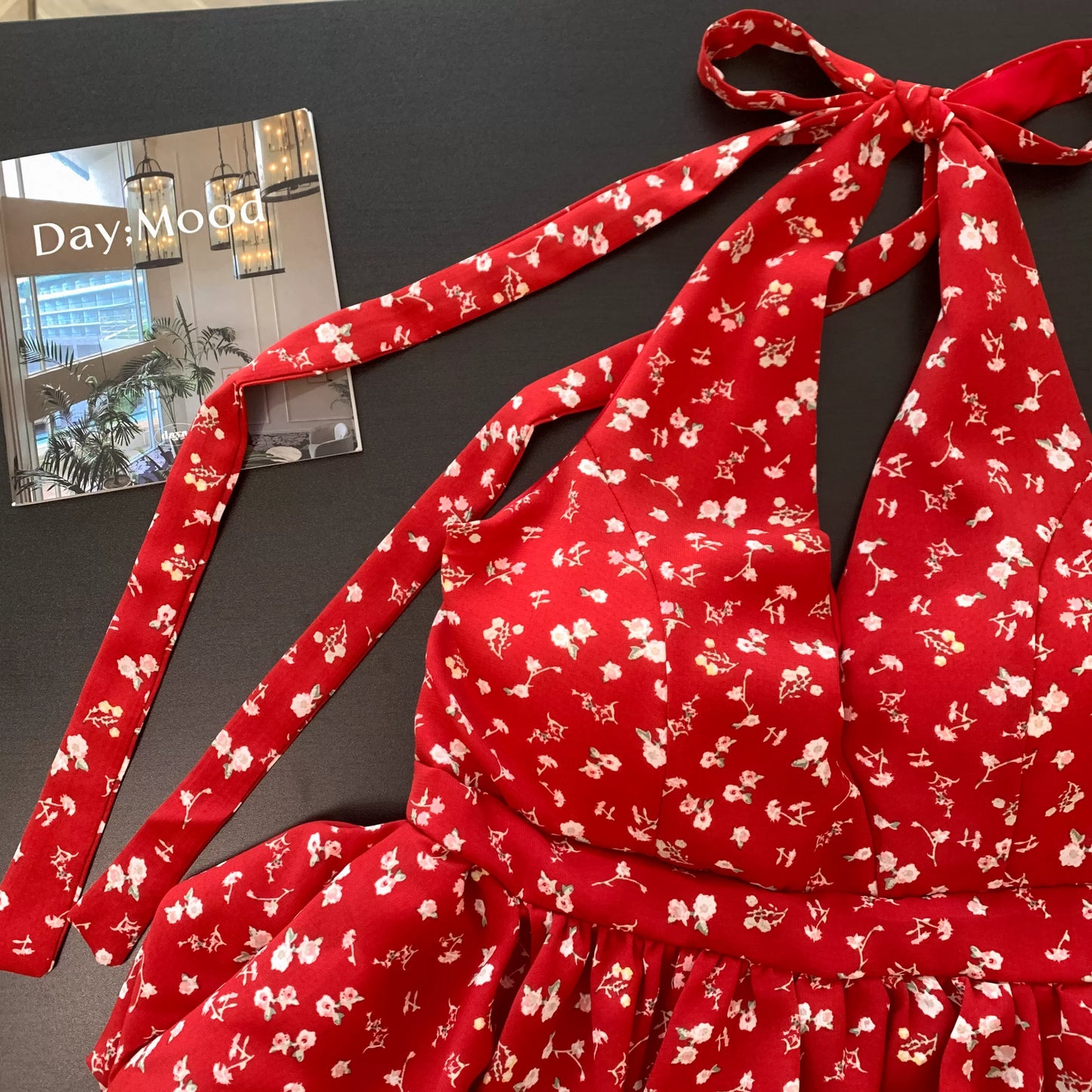 Halter Cute Summer Floral Top    L135
