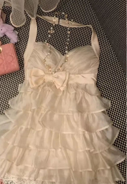Halter Layered Homecoming Dress Short Birthday Dress  P1351