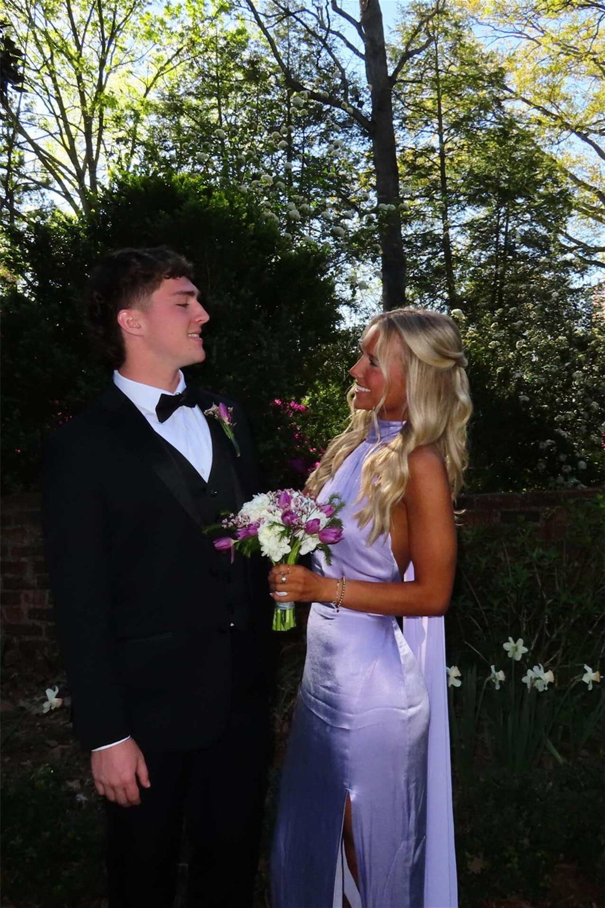 Halter Lilac Backless Long Prom Dress With Train  P2540