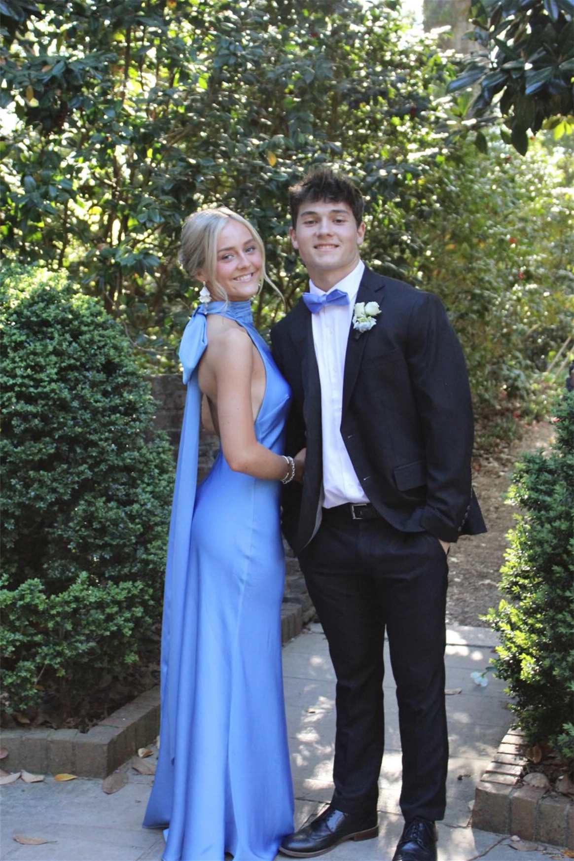 Halter Lilac Backless Long Prom Dress With Train  P2540