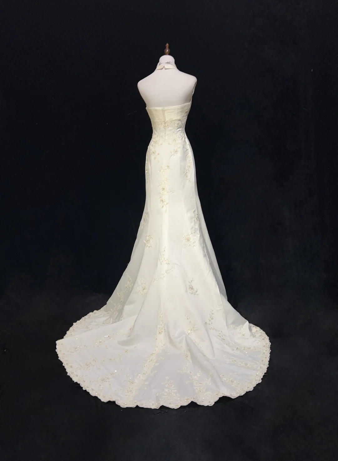 Halter Mermaid Appliques Prom Dress Formal Evening Gown P881
