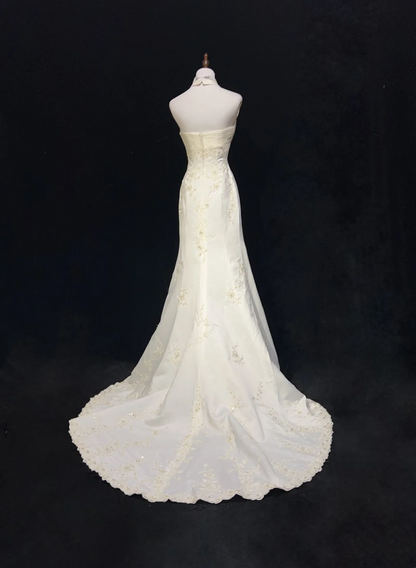 Halter Mermaid Appliques Prom Dress Formal Evening Gown P881