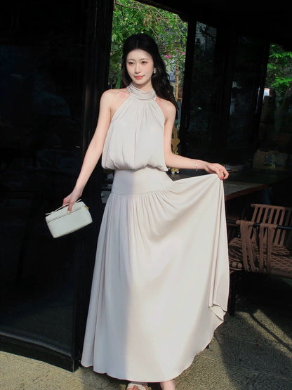 Ivory Mermaid Satin Wedding Dress Elegant Evening Dress  P1282
