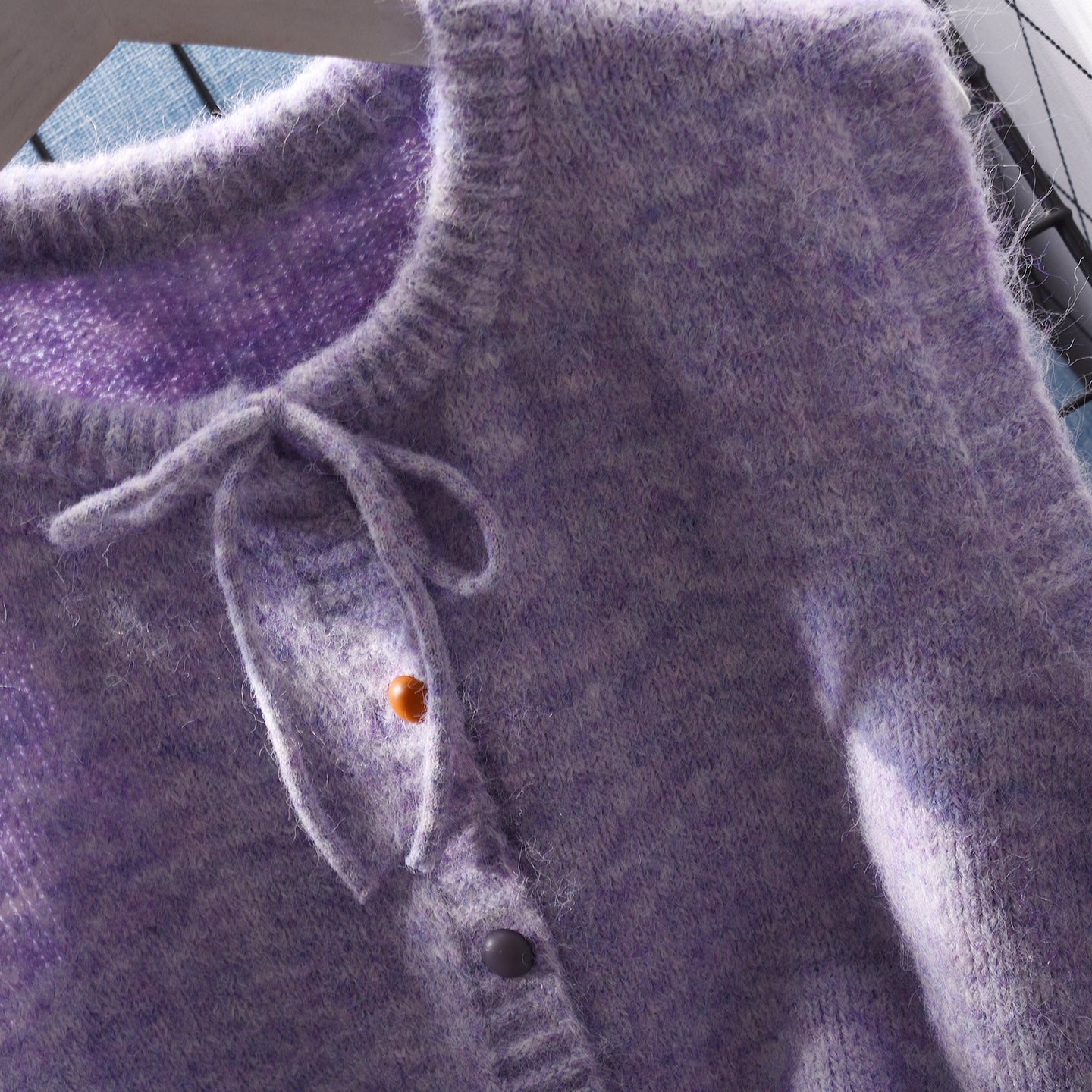 Round Neck Knitted Vest Autumn Purple Sleeveless Sweater Top L13