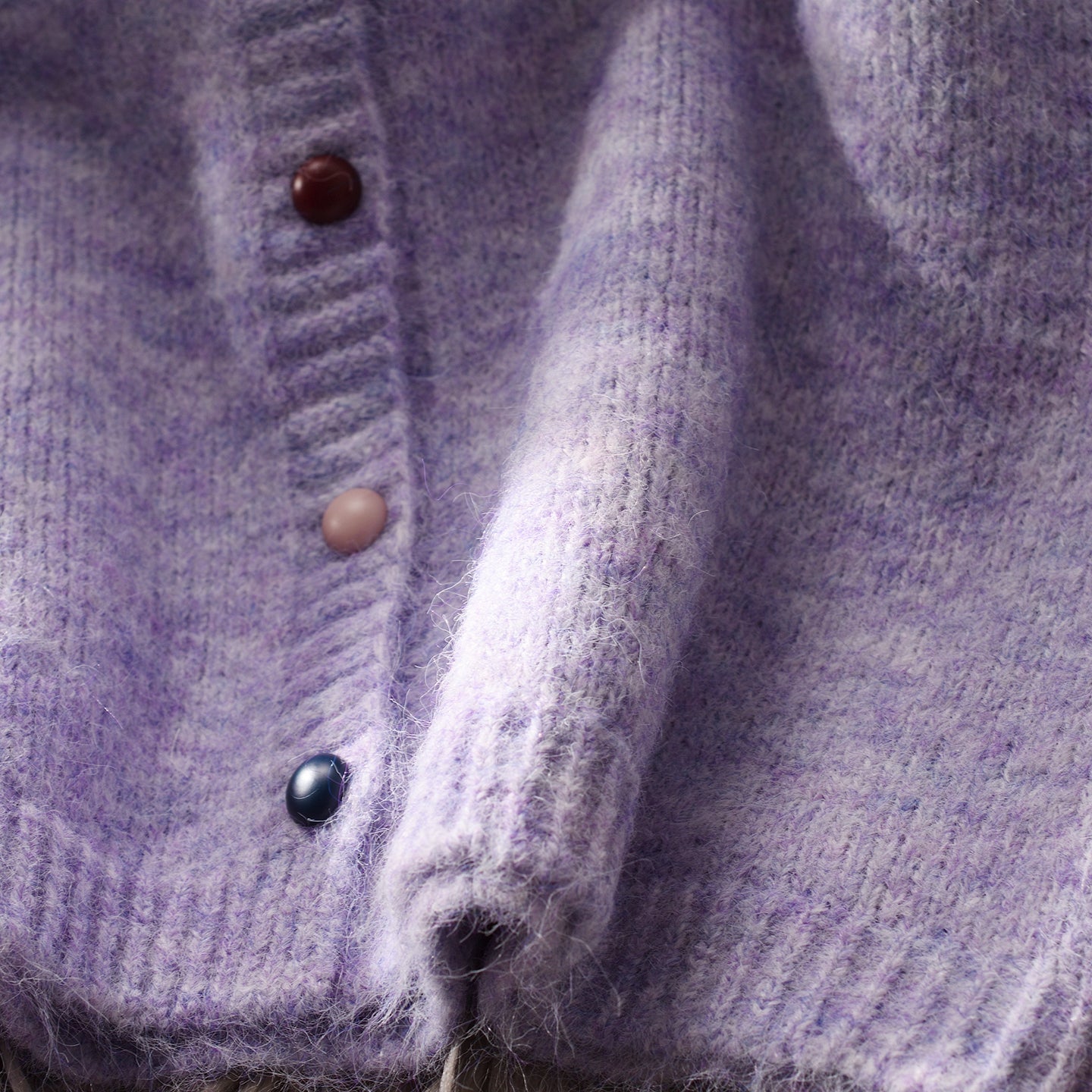 Round Neck Knitted Vest Autumn Purple Sleeveless Sweater Top L13