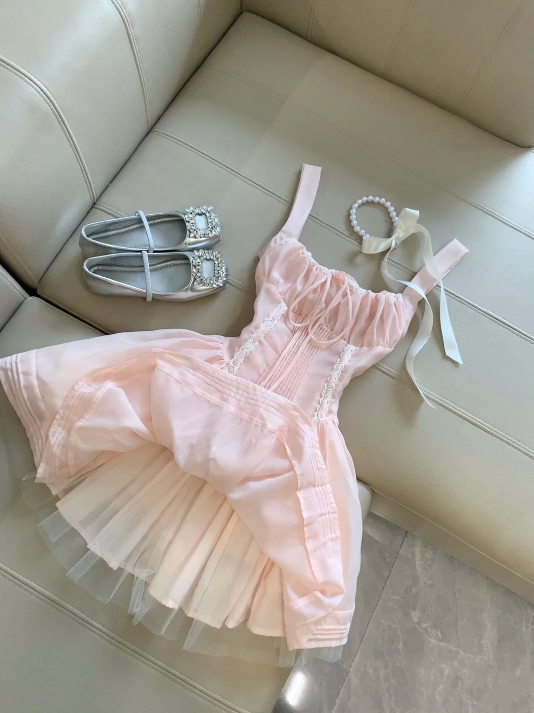 A Line Pink Short Dress Sweet Birthday Dress Party Dress L19