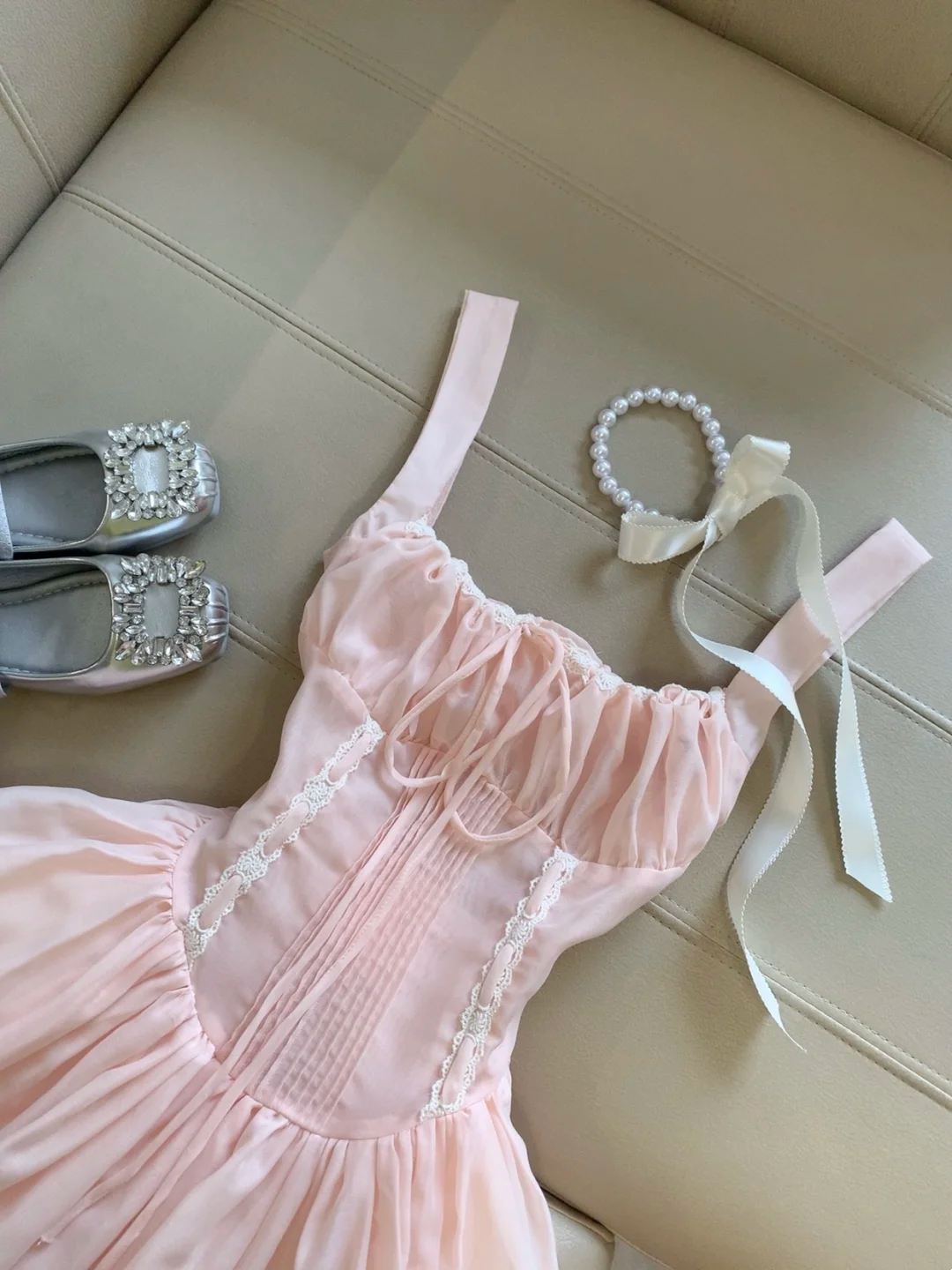 A Line Pink Short Dress Sweet Birthday Dress Party Dress L19
