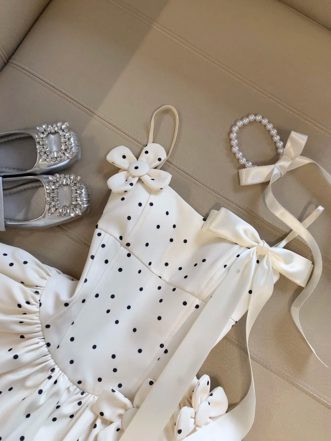 Polka Dot Puffy Princess Tulle  Short Birthday Dress L21