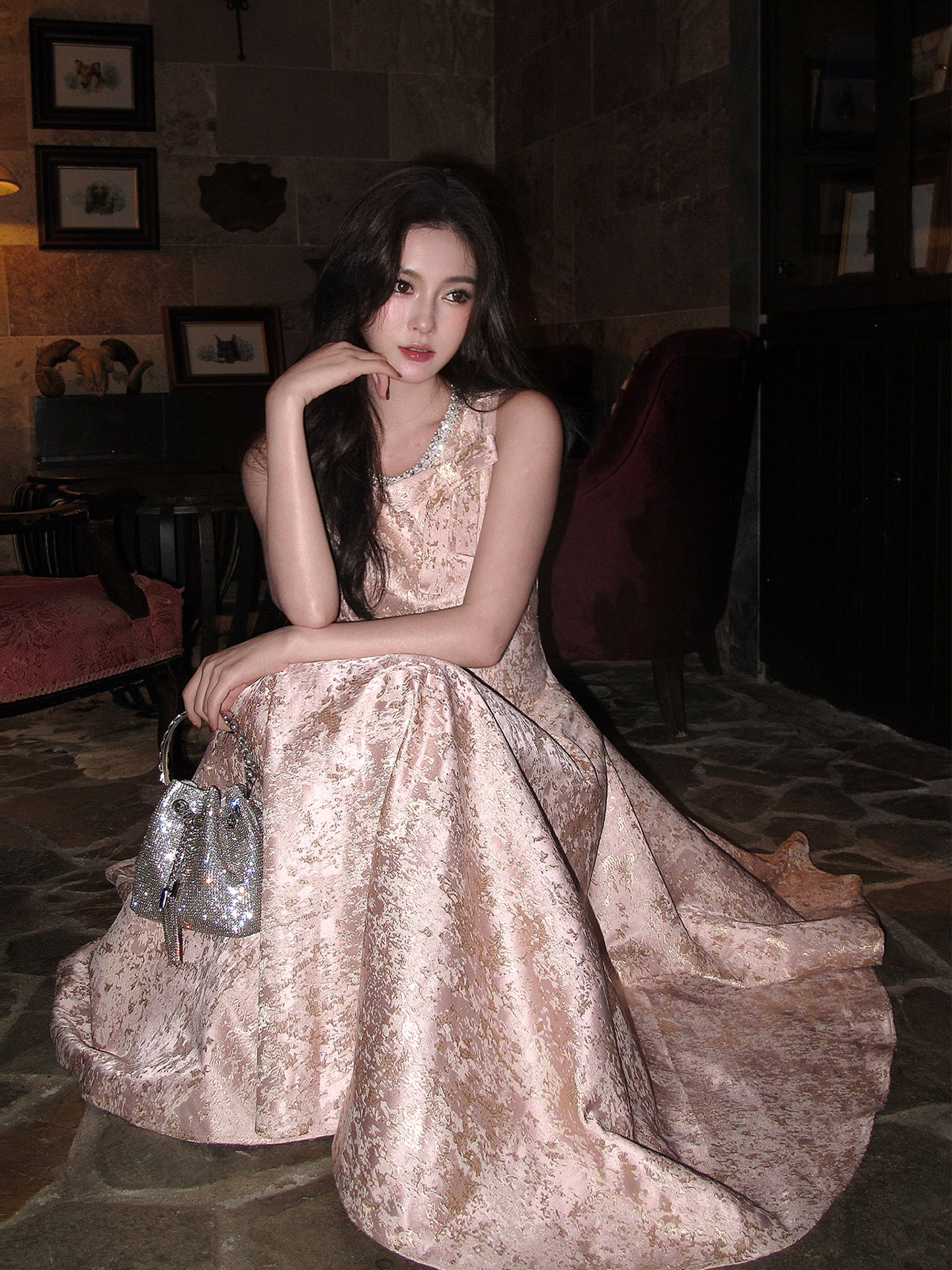 Cute Pink A Line Birthday Dress  Formal Party Dress Evening Dress for Teens L8