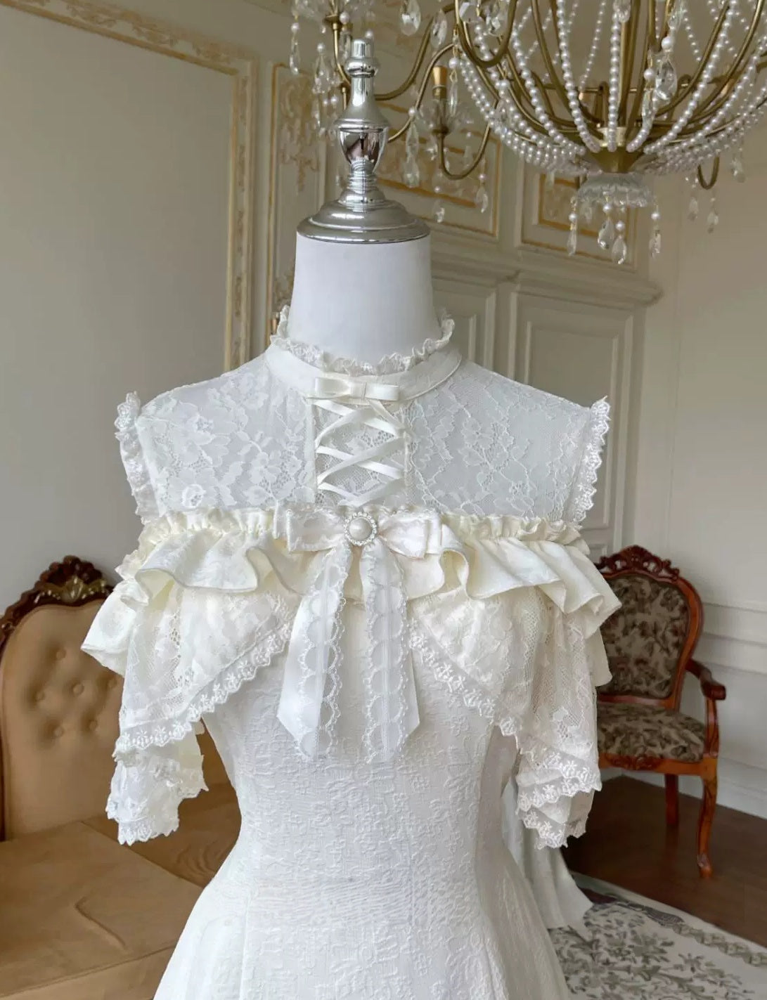Lace Short Birthday Dress A Line Sweet Birthday Outfit  L161
