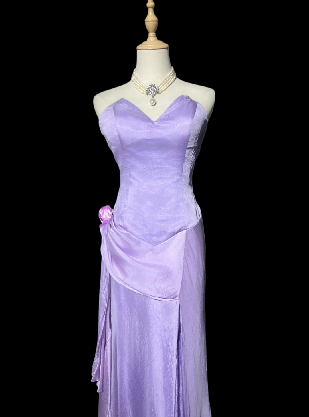 Lilac Retro Formal Prom Dress Elegant Evening Gowns  P1986
