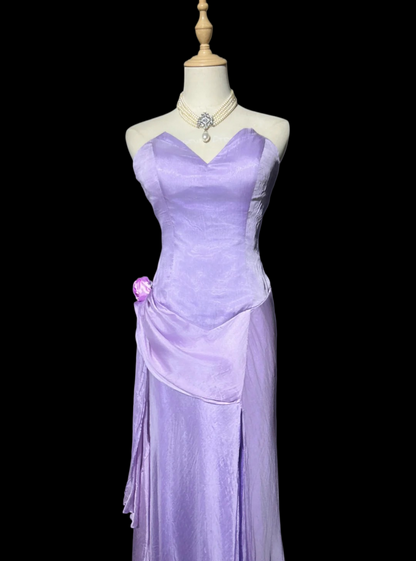 Lilac Retro Formal Prom Dress Elegant Evening Gowns  P1986