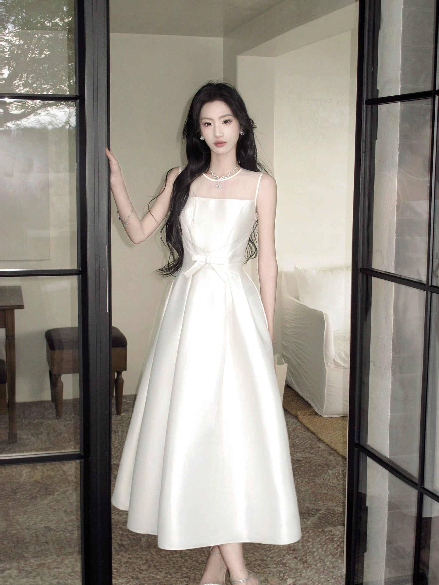Modest A Line Round Neck Birthday Dress  P1656