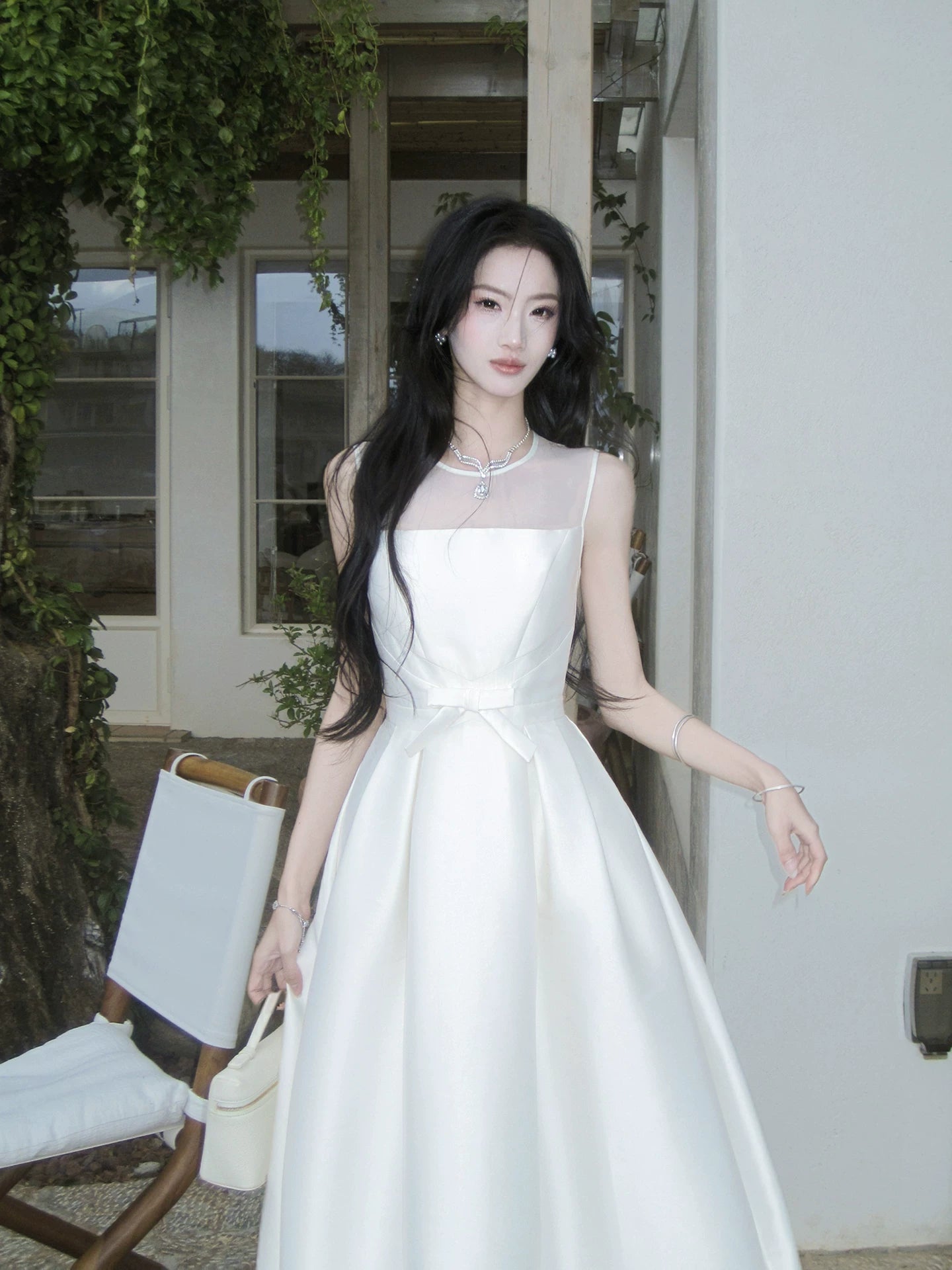 Modest A Line Round Neck Birthday Dress  P1656